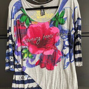 Desigual top - cute, year-round, 3/4 sleeve top